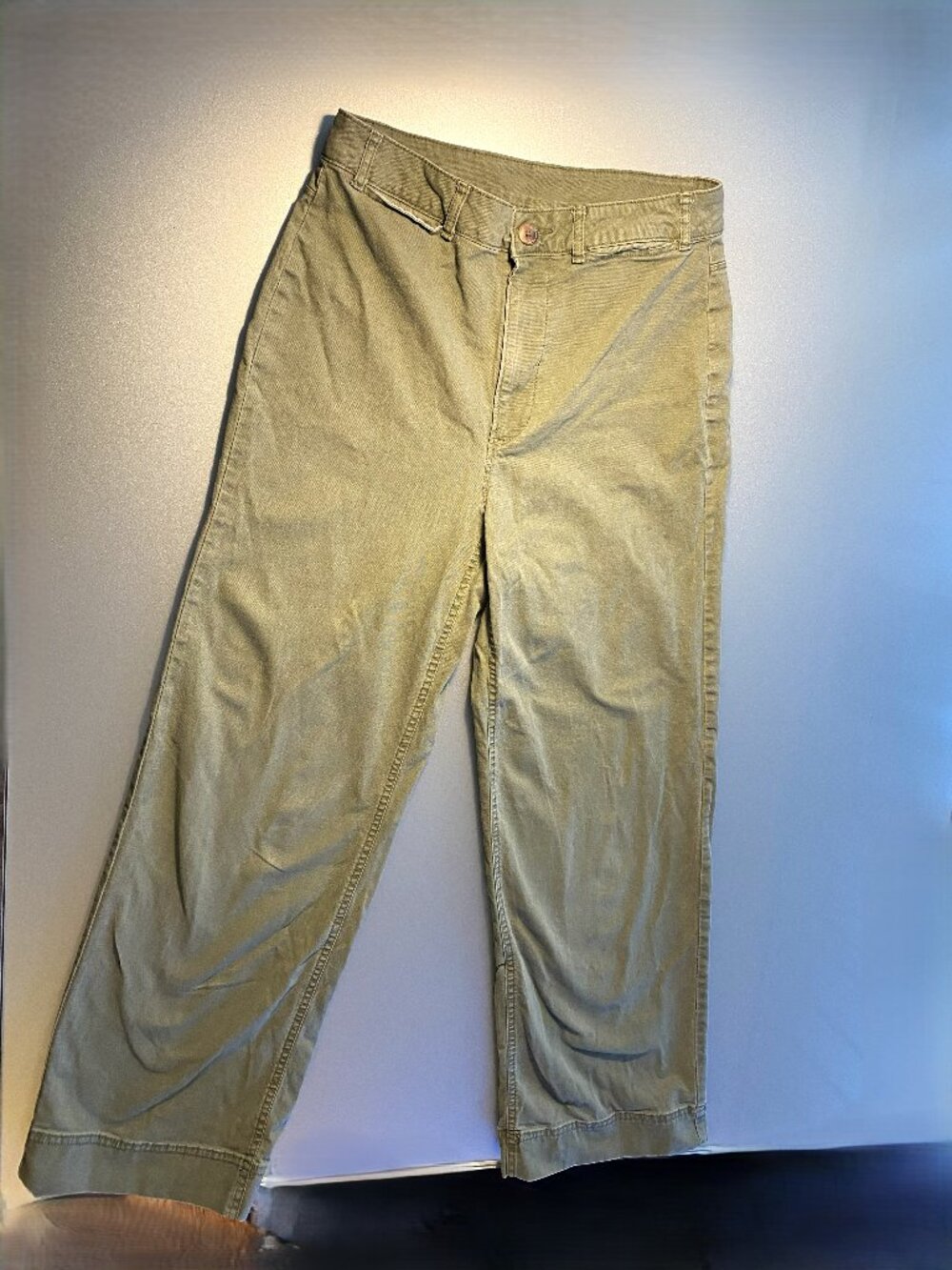 Old Navy Wide Leg Size 6 Tall Army Green Pants High Rise